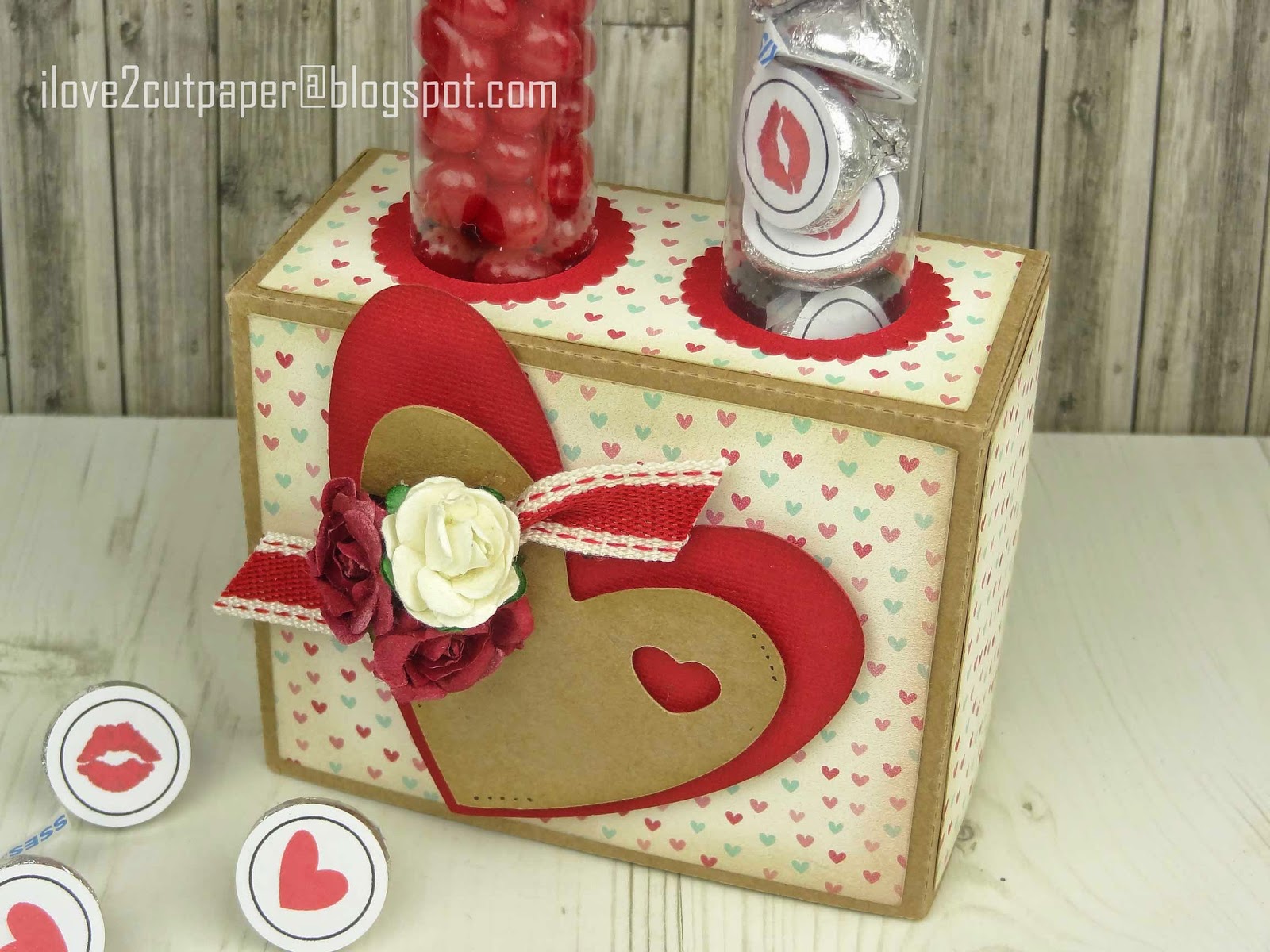 Valentine Candy Tube Box