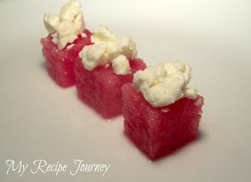 Watermelon Cubes with Feta