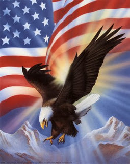 5819~American-Eagle-and-Flag-II-Posters