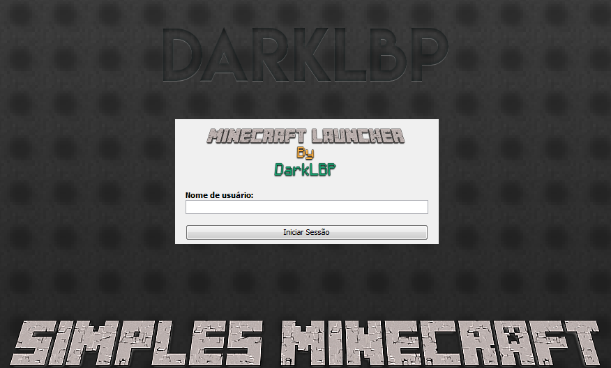 Simples Minecraft: DarkLBP Launcher - Launcher para 