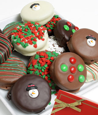 Kim's La Bella Baskets Dozen Christmas Belgian Oreos