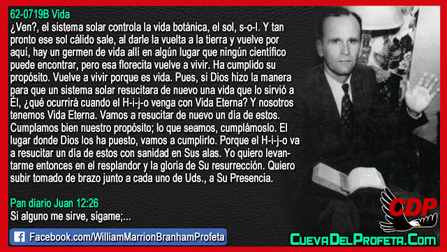 Qué ocurrirá cuando el Hijo venga con Vida Eterna - Citas William Branham Mensajes