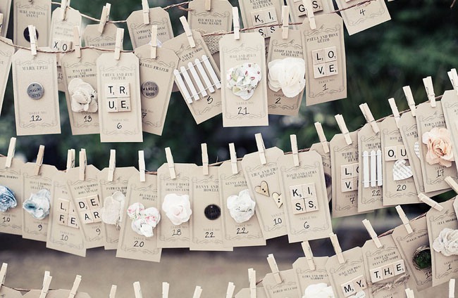 It's no wonder their whole wedding was awesome love these seating cards