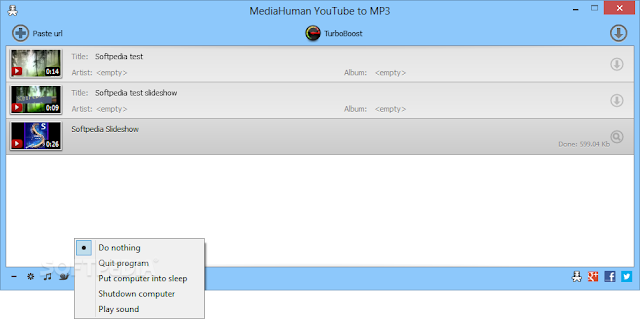 You tin Download this software Free from  MediaHuman YouTube MP3 Converter 3.9 complimentary download