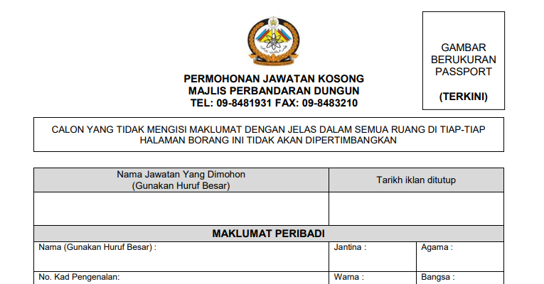 Contoh Surat Kebajikan Hospital Bagi Pekerja Kerajaan