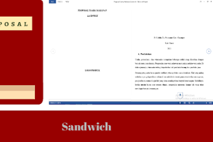 Contoh Proposal Usaha Makanan Sandwich