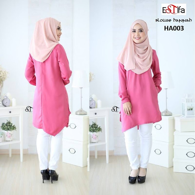 Blouse Hannah , Blouse Muslimah Murah Dan Berkualiti