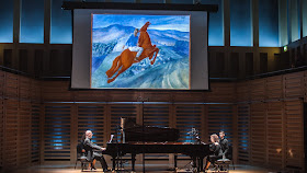 Charles Owen & Katya Apekisheva giving the premiere of Elena Langer's RedMare at the London Piano Festival at Kings Place ©ICA Media