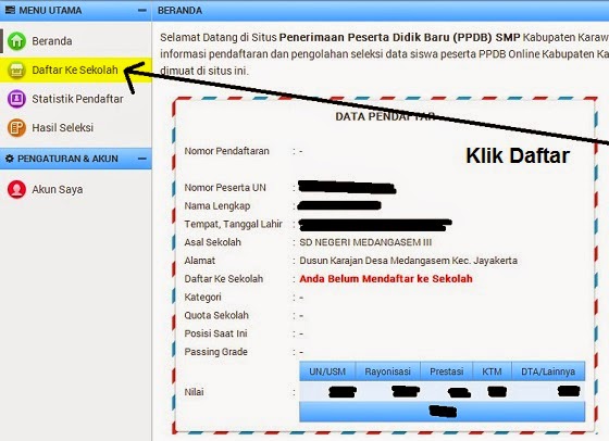 PPDB ONLINE SMP KARAWANG TAHUN 2014