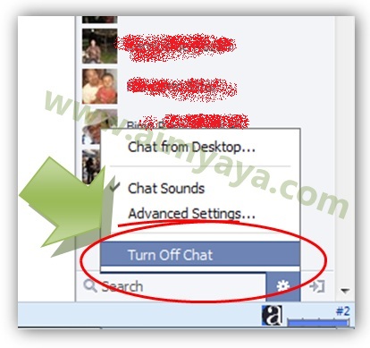 Status online di facebook diketahui dari tanda bulat hijau disebelah gambar profil kit Cara Menyembunyikan Status Online Facebook