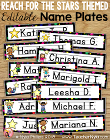 Nyla S Crafty Teaching Editable Name Plates