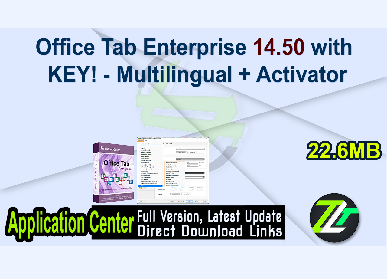 Office Tab Enterprise 14.50 with KEY! – Multilingual + Activator