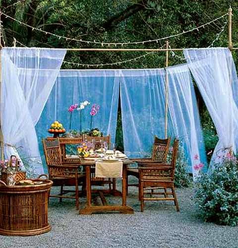 20 DIY Outdoor Curtains, Sunshades and Canopy Designs for Summer | Do it yourself ideas and projects