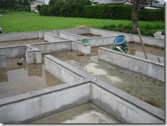 土壁の家　基礎天場