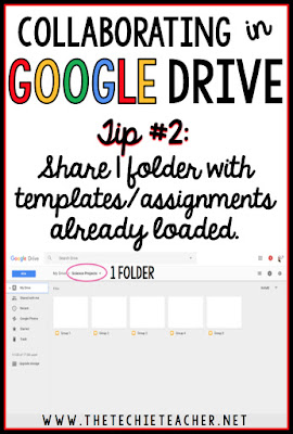 5 ways to avoid disasters when students are collaborating in Google Drive. Tip #2: Share 1 folder with templates/assignments already loaded