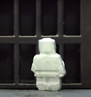 Mini Figure Version of the Liquefying Robot after escaping its cage.