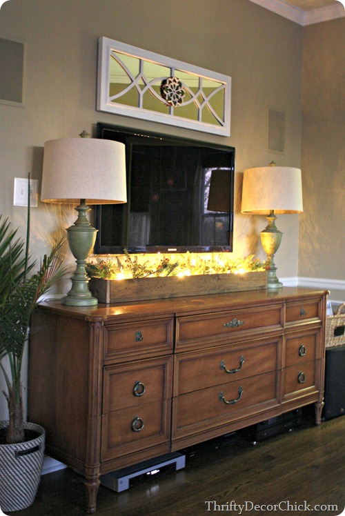 Dresser as entertainment center