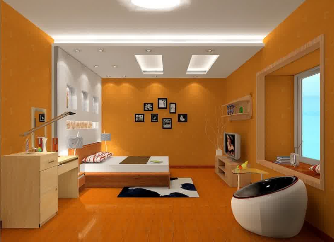 Desain Kamar Tidur Nuansa Orange Kumpulan Desain Rumah