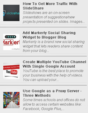 Recent Posts Widget With Thumbnails