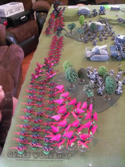 warhammer 40k tyranid ork battle report