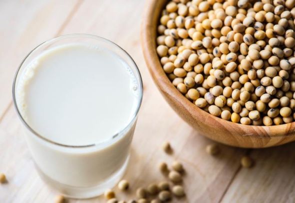 Is soy milk more healthier than almond milk? Pic of soy milk