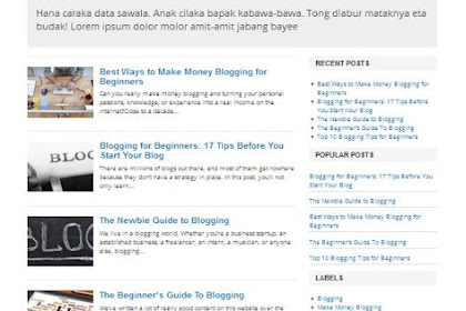 Simple Seo Theme: Template Blog Sederhana, Bersih, Ringan, Seo Friendly