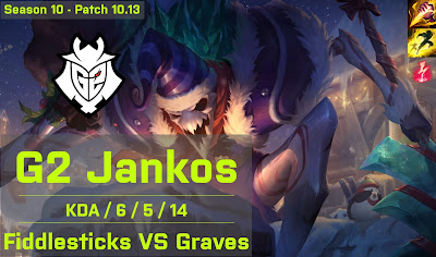 G2 Jankos Fiddlesticks JG vs Graves - EUW 10.13