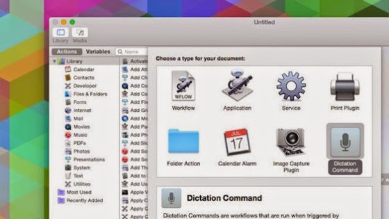 Dictate Any Command to You Mac with Automator via Lifehacker