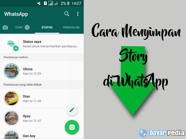 Cara Menyimpan Story/Status di WhatsApp dengan Mudah dan Cepat