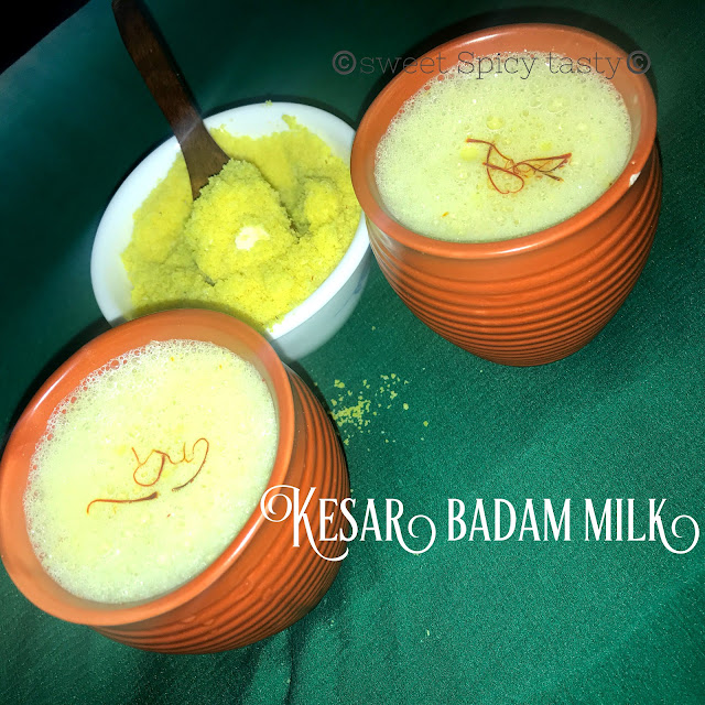 Kesar Badam Milk is an Indian Beverage which is loaded with the richness of almonds and subtle flavor of saffron (kesar) and cardamom powder. Almonds possess a lot of health benefits and nutrition which is good for children as well as elders .  Badam Milk, Badam Paal, Badami Haalu,Almond saffrom milk, Badam Doodh, Masala Doodh, Masala Paal, Baadami Haalu,Badami Haal,Masala Milk, how to make badam powder at home, health drink for kids, ghar me kaise banaye masala doodh,बादाम दूध,घर बनाया बादाम  दूध पाउडर