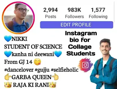 instagram bio ideas for college students