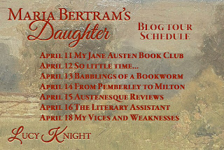 Blog Tour Schedule - Maria Bertram's Daughter by Lucy Knight