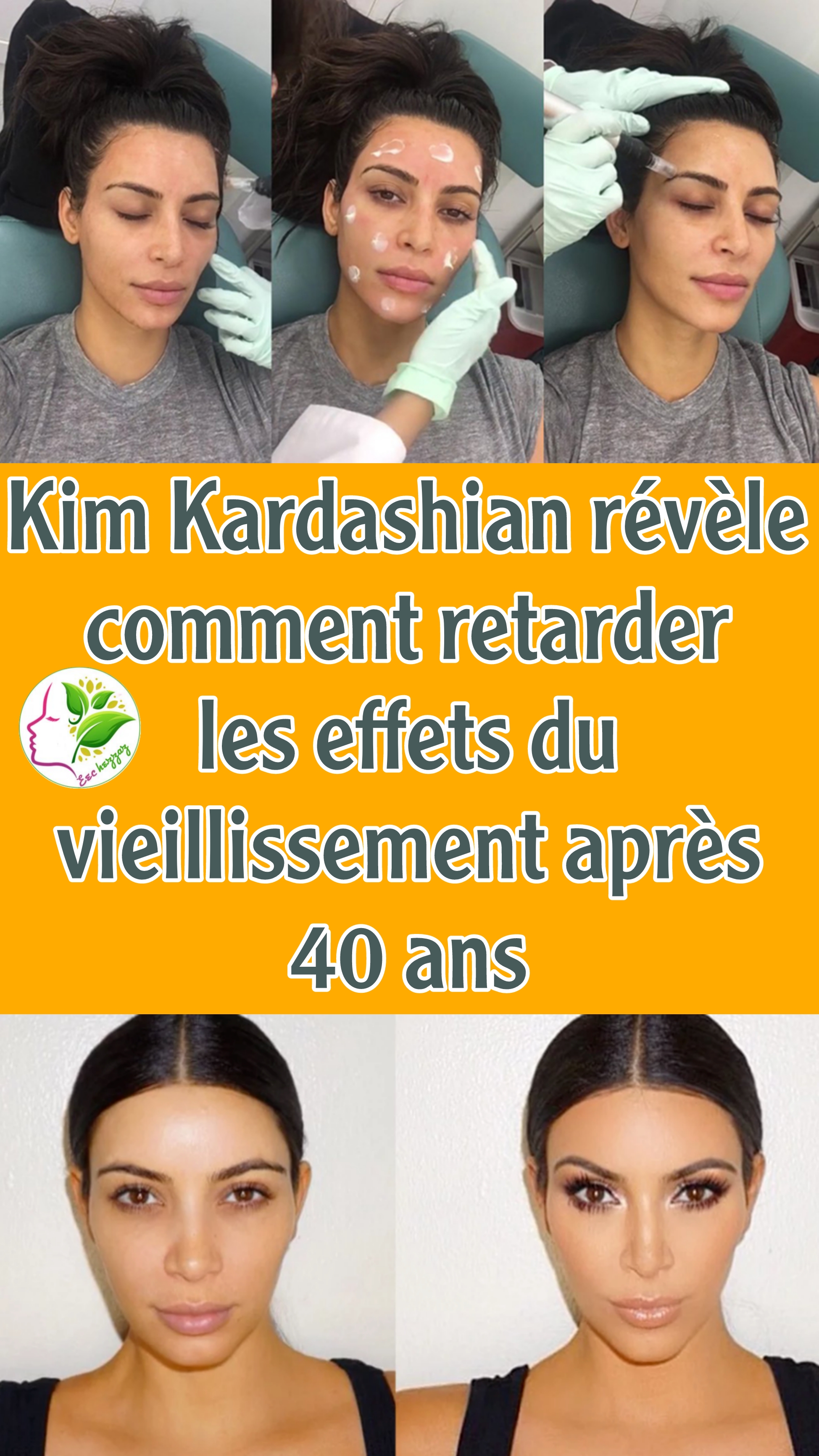 Kim Kardashian révèle comment retarder les effets du vieillissement après 40 ans