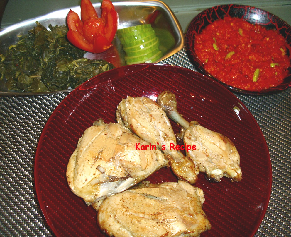 Karin s Recipe Ayam  Pop  Padang Steamed Briefly Fried 