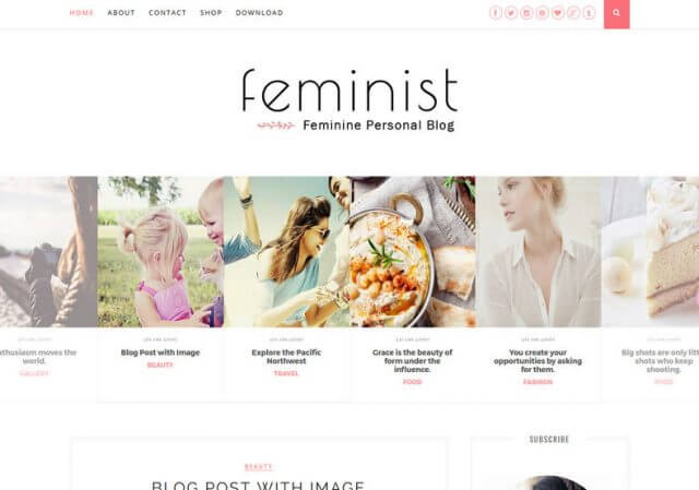 Feminist Responsive Blogger Template