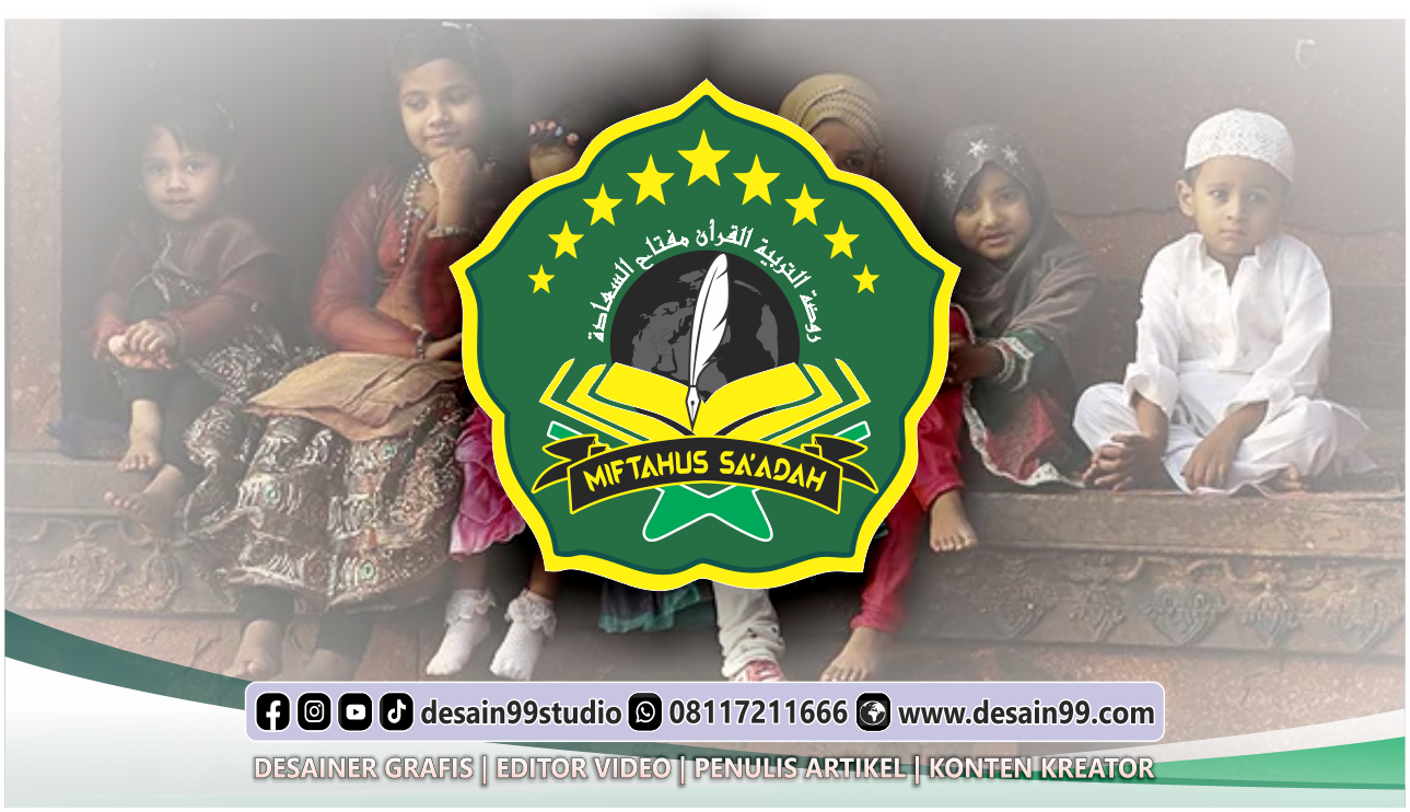 Logo TPQ Miftahus Sa'adah" Tempat Mengaji Anak-anak di Kecamatan Benowo, Kota Surabaya