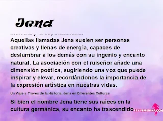significado del nombre Jena