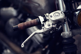 one puch sportster brat by zadig motorcycles front handlebar brake