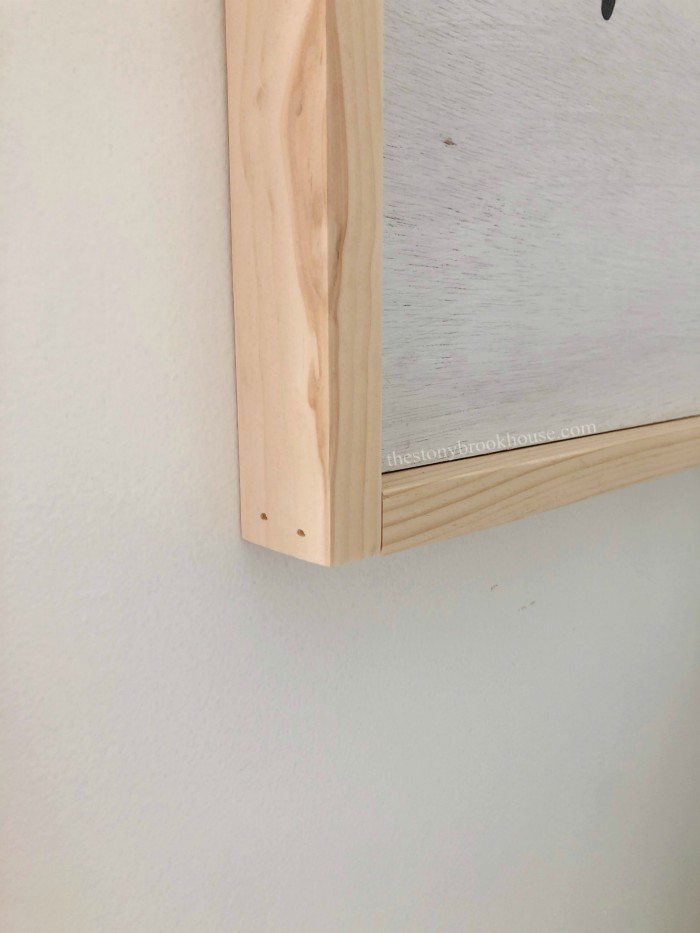 Simple corners for frame