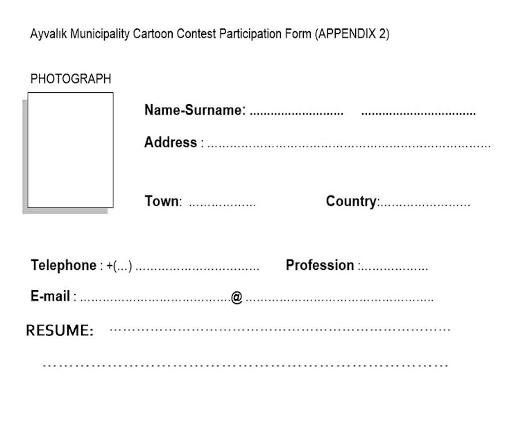Ayvalık Municipality Cartoon Competition in Turkey