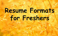 Resume Formats