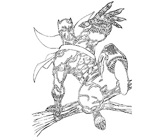 #6 Black Panther Coloring Page
