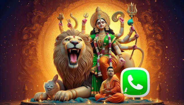 Happy Navratri WhatsApp Wishes Images, Status