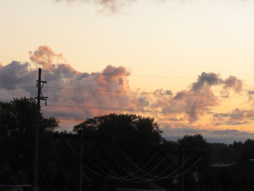 pink clouds