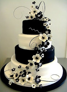 Black and White Wedding Cakes Pictures