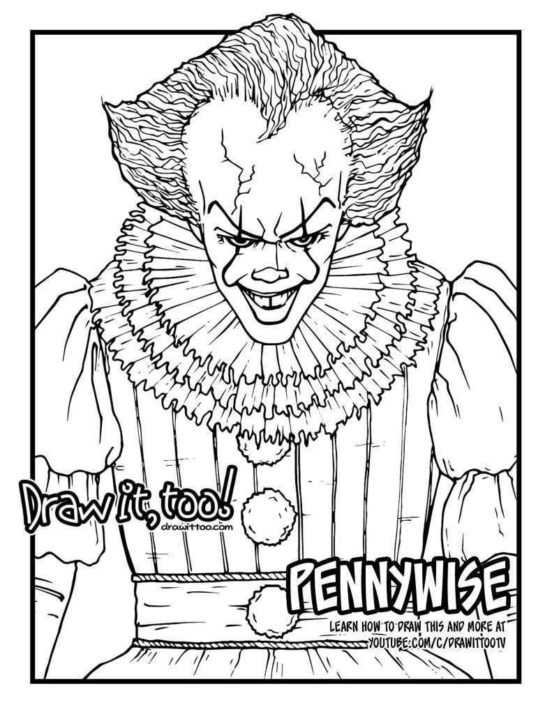 free pennywise coloring pages