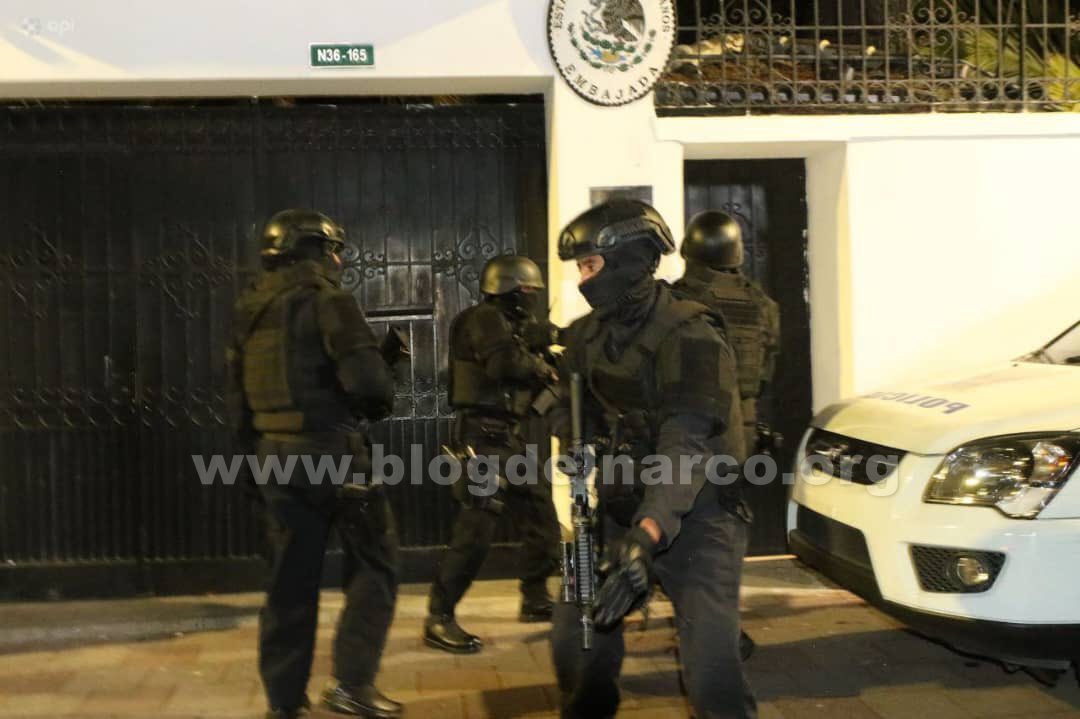 México rompe relaciones diplomáticas con Ecuador luego de que invadieran la Embajada Mexicana en Quito