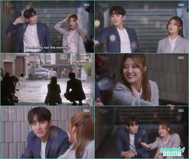 ji wook and bong hee enjoy the rain -  Suspicious Partner: Episode 11 & 12 korean drama