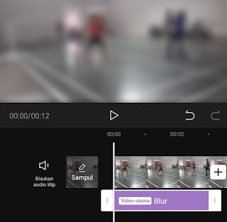 cara memburamkan video di capcut