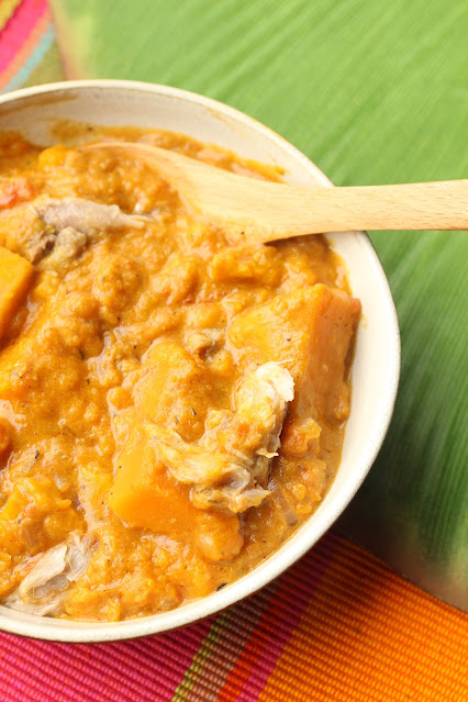 curry de courge jamaique lait de coco poisson